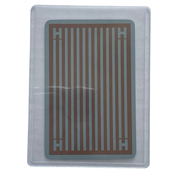 HERMES Rare King Of Spade Playing Card Orange Stripe Logo Trump - Picture 1 of 2